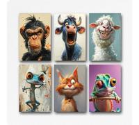 BBLKDZTX (Set of 6) 08x12inch(20x30cm) Chromakopia Album Cover Posters Music Canvas Posters