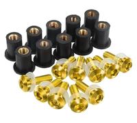 BBMZSM 10pcs M5 5mm Windscreen Windshield Bolts Screw Kits Compatible with Africa Twin CRF1100L CRF1000L CRF 1100 1000 L Adventure ADV XRV750 .D30