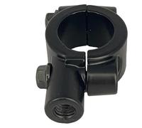 BBMZSM 22mm/25mm Handlebar Bracket Clamp M8/M10 Thread Motorcycle Mirror Mount Rear View Holder Adapter Silver/Black .D30