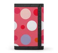 BBNMSJKS Crazy Save Manatee Print Trifold Wallet with ID Window & Key Ring | Slim Front Pocket Wallet with 8 Card Holder, Cute Polka Dot, One size, Modern