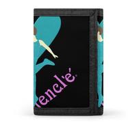 BBNMSJKS Haunted Mansion Print Trifold Wallet with ID Window & Key Ring | Slim Front Pocket Wallet with 8 Card Holder, I Love Gymnastics, One size, Modern