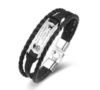 BBOTEN 2025 Graduation Gifts for Him - College Graduate High School Class Of 2025 Gift, Senior Graduation Handsome Bracelets Grad Gifts for Him from Mom Dad Sister Friends, L, Metal, Leather, no