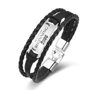 BBOTEN 2025 Graduation Gifts for Him - College Graduate High School Class Of 2025 Gift, Senior Graduation Handsome Bracelets Grad Gifts for Him from Mom Dad Sister Friends, L, no gemstone