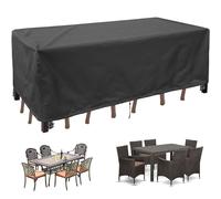 BBOVOBB Garden Furniture Covers,Garden Dining Table Cover,Outdoor Table Cover 260x160x85cm(LxWxH),Rattan Furniture Cove,Patio Table Set Cover,Outdoor Table Cover For Patio Rectangular