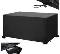 BBOVOBB outdoor Garden Furniture Cover 60x60x60cm Rattan Furniture Set Cover Waterproof, Heavy Duty 420D Oxford Fabric Cover for outdoor Patio Garden Tableseating, Black