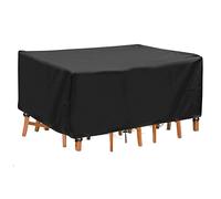 BBOVOBB Outdoor Table Cover Waterproof,105x105x105 Heavy Duty Patio Furniture Covers for Outdoor Seating, Patio Furniture Covers Windproof & Fade Resistant For Outdoor Furniture