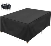 BBOVOBB Waterproof Garden Furniture cover, Outdoor Patio Table Cover 210x90x70cm(LxWxH) Heavy Duty Oxford Fabric, Anti-UV, Rip Proof garden table covers Outdoor Rattan Furniture Cover