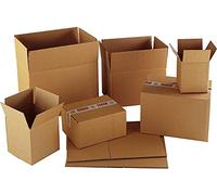 BBP Express Tall Cardboard Packing Boxes For Moving Shipping Storage Removal Box (45x45x76cm - 160L XXL Large Box, 5 x Boxes)