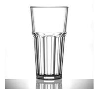 BBP Virtually Unbreakable Polycarbonate Beer Glass Elite Remedy 20oz Tall CE NUC Pack of 4