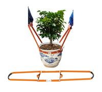 BBpara Potted Plant Mover，Plant Lifting Straps for Garden Flower Pots, Planters，Rocks, Trees，Easily Lift and Move Heavy Items Up to 150 Pounds，Small Size, Orange, Patent Pending