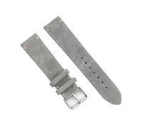 BBPLWEEA ENICEN Suede Leather Vintage Watch Straps Blue Watchbands Replacement Strap Compatible with Watch Accessories 18mm 20mm 22mm 24mm(Gray,24mm)