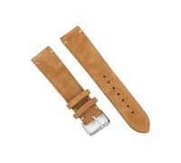 BBPLWEEA ENICEN Suede Leather Vintage Watch Straps Blue Watchbands Replacement Strap Compatible with Watch Accessories 18mm 20mm 22mm 24mm(Tan,22mm)
