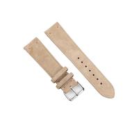 BBPLWEEA ENICEN Suede Leather Vintage Watch Straps Blue Watchbands Replacement Strap Compatible with Watch Accessories 18mm 20mm 22mm 24mm(Beige,24mm)