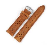 BBPLWEEA Suede Leather Watch Strap Band 18mm 19mm 20mm 21mm 22mm 24mm Rally Racing Watch Band Quick Release Watch Accessories(Brown,19mm)