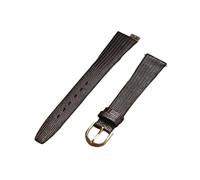 BBPLWEEA YingYou 12-21mm Vintage Watch Strap Embossed Calf Genuine Leather Thin And Soft Band((brown) gold buckle,12mm)