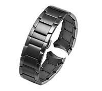BBPLWEEA YingYou 22MM Compatible With Armani AR2448 2447 2432 2433 2458 2434 2453 Solid Stainless Steel Watchband Fashion Trend Strap Accessories Black Strap(Black)