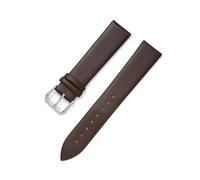 BBPLWEEA YingYou 8mm 10mm 12mm 13mm 14mm 15mm 16mm 17mm 18mm 19mm 20mm 21mm 22mm Ultra Thin Leather Watch Strap Soft Plain Waterproof Band(Dark Brown,16mm)