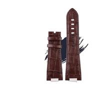BBPLWEEA YingYou Compatible With Tissot 1853 Super Player PRX Series T137.410/T137.407 Leather Watchband Men's Raised Watch Strap 12mm(A-Brown-no buckle)