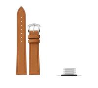 BBPLWEEA YingYou Cowhide Watch Strap 14 16 18 20mm Black Brown White Gray Men Women's Watchband Quick Release(Brown-S pin,16mm)