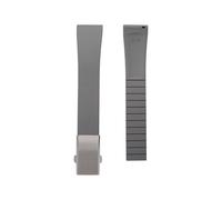 BBPLWEEA YingYou FKM Rubber Strap 18 19 20 21 22 Mm Quick release Adjustable Universal Strap For Men And Women(Grey-Buckle,19mm)