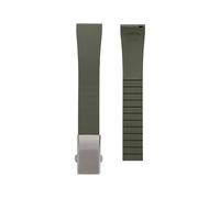 BBPLWEEA YingYou FKM Rubber Strap 18 19 20 21 22 Mm Quick release Adjustable Universal Strap For Men And Women(Olive Green-Buckle,21mm)