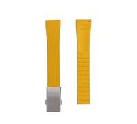 BBPLWEEA YingYou FKM Rubber Strap 18 19 20 21 22 Mm Quick release Adjustable Universal Strap For Men And Women(Yellow-Buckle,22mm)