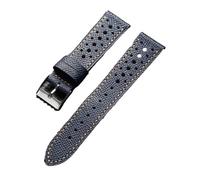 BBPLWEEA YingYou Genuine Cowhide Leather Strap 18/19/20/22mm Compatible With Galaxy Watch 7/6/5/4 Soft Breathable Quick Release Bracelets For(Blue,20mm)