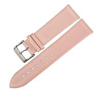 BBPLWEEA YingYou Genuine Leather Watch Bracelet Watch Accessories Watch Strap Black Watchband Compatible With MIDO TIMEX TISSOT Watch Band(Pink,18mm)
