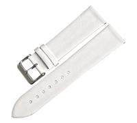 BBPLWEEA YingYou Genuine Leather Watch Bracelet Watch Accessories Watch Strap Black Watchband Compatible With MIDO TIMEX TISSOT Watch Band(White,20mm)