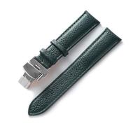 BBPLWEEA YingYou Leather Watch With Green Soft Cowhide Men's And Women's Accessories Substitute Compatible Longines Tissot Strap(Dark green,13)