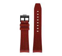 BBPLWEEA YingYou Liquid Silicone Strap Watch Band Compatible WithSwatch X Blancpain Fifty Fathoms Sport Waterproof Replace Bracelet Compatible WithOcean Compatible WithStorms 22mm(Dark red red 02)