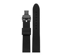 BBPLWEEA YingYou Racing Tire Tread Pattern Silicone Rubber Watch Band Strap Compatible With Style Watches 21mm(Black Black 1,21mm)