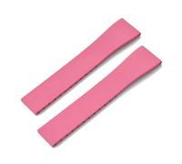 BBPLWEEA YingYou Rubber strap: 16mm, 18mm, 19mm, 20mm, 21mm, 22mm FKM CTS strap with quick-release silver butterfly buckle, can be cut(Pink No Buckle,20mmx16mm)