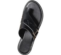 BBPM Sandals Womens Summer Bunion Open Toe Sandal with Arch Support Women Orthopedic Bunion Corrector Casual PU Leather Big Toe Correction Sandals for Beach Travel,Black,EU39/US7.5