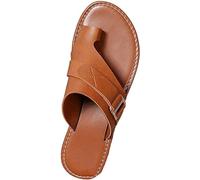 BBPM Sandals Womens Summer Bunion Open Toe Sandal with Arch Support Women Orthopedic Bunion Corrector Casual PU Leather Big Toe Correction Sandals for Beach Travel,Brown,EU40/US8
