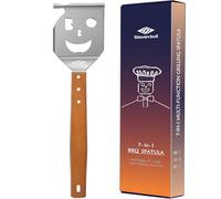 BBQ Accessories for Charcoal BBQ,Gas BBQ, 7 in 1 BBQ Spatula with Scraper, 17 Inch Long BBQ Tools for Barbecue Grill, Dad Gifts, Fathers's Day Gifts, Gifts for Men