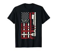 BBQ American Flag Patriotic Grilling USA T-Shirt