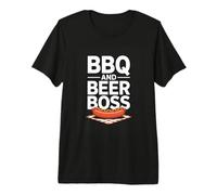 BBQ and Beer BOSS Backyard Grill King Dad Premium T-Shirt