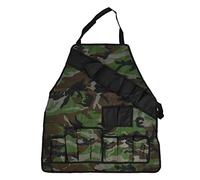 BBQ Apron Lightweight Kitchen Chef Grilling Apron for Picnic Barbecue Long Grey Bib Apron (OD Green)