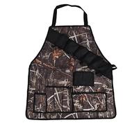 BBQ Apron Lightweight Kitchen Chef Grilling Apron for Picnic Barbecue Long Grey Bib Apron (Reed color)