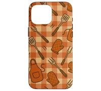 BBQ Aprons Mitts Spatulas Gingham Cookout Style Pattern Case for iPhone 16 Pro Max