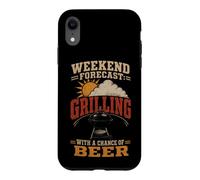BBQ Backyard Weekend Forecast Grilling Chance Beer Case for iPhone XR