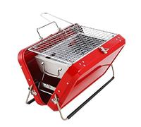 BBQ Barbecue Grill, Portable Stainless Steel Foldable Grill for Outdoor Cooking Camping Multicolor(Rouge)