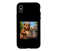 BBQ Bear Grill Master Funny Barbecue Chef Grilling Shirt Case for iPhone X/XS