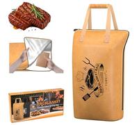BBQ Blanket for Resting Meat, 21 inch Meat Meat Resting Bag,Insulated Resting Bag with Wide Mouth for Large Brisket (Yellow-with Gift Box)