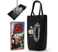 BBQ Blanket for Resting Meat, Smoker Meat Insulated Resting Bag Made of Washable Oxford Cloth, Large Brisket Resting Blanket- Gifts for Men, Dad, BBQ Lovers, (21in New Black)