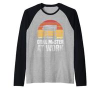 BBQ Boss, King of the Barbecue Raglan Baseball Tee