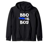 BBQ Boy Barbecue Boys Barbecue Zip Hoodie