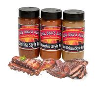 BBQ BROS RUBS {Southern Style} - Ultimate Barbecue Spices Seasoning Set - Use for Grilling, Cooking, Smoking - Meat Rub, Dry Marinade, Rib Rub - Backed with 100% Customer Guarantee