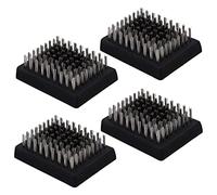 BBQ Brush Heads Grill Brush Replacement Heads Wire Bristle Grill Cleaning Brush Heads BBQ Cleaner 4PCS